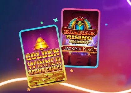 Golden Winner Grand Chance and Scarab Rising game art